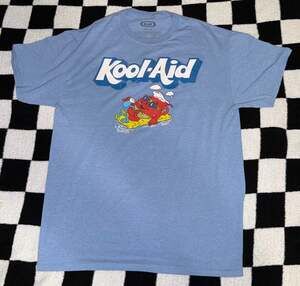 Kraft Kool-Aid Mens T-Shirt Sky Size Large Color Sky Blue